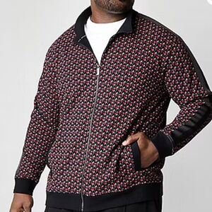 Shaquille O'Neal XLG Mens Fleece Big and Tall Track Jacket